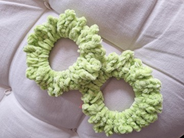 Hårstrikk: Knallgrønn