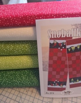 Orginal stoffer til Snøballkrig og mønster