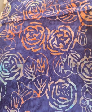 Blå batikk