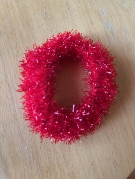 Heklet hårstrikk Rød