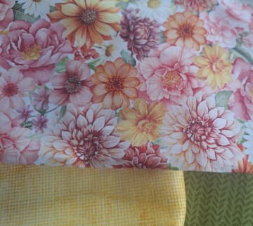 Sommerveske-stoffer 1 Rosa blomster