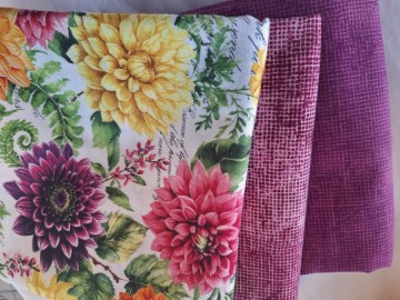 Georginer i full blomst