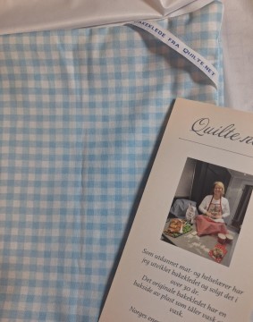 BK Bakeklede Turkise og hvite små ruter