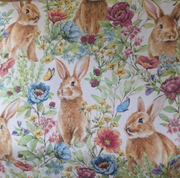 Harepus og blomstereng