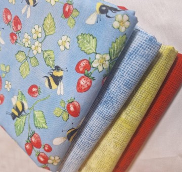 Jordbær pakke-lyseblå