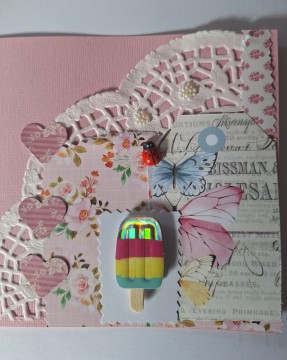 Kort-rosa med ispinne 4