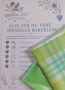 BK Bakeklede Sy selv, grønne fine ruter